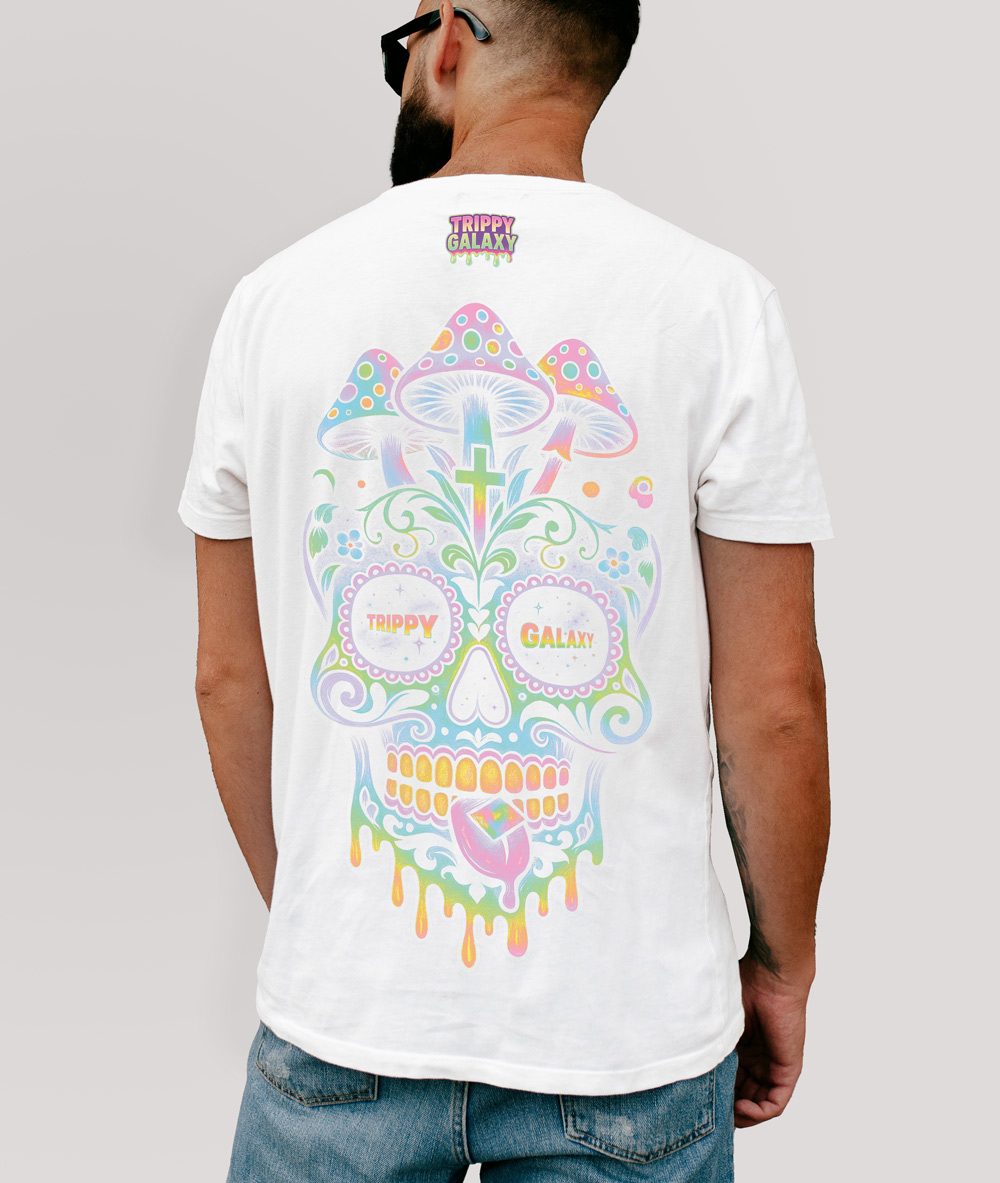 Cosmic Calavera T-Shirt – Rückansicht
